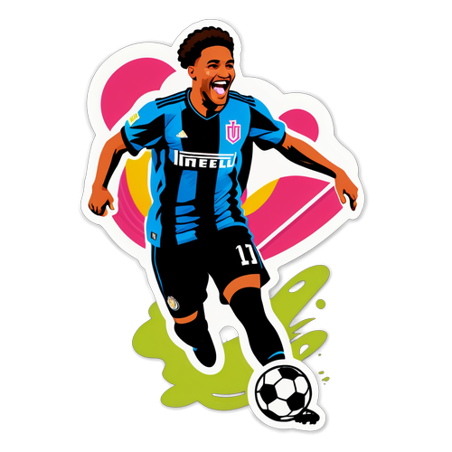 Inter Miami Renkli Sticker