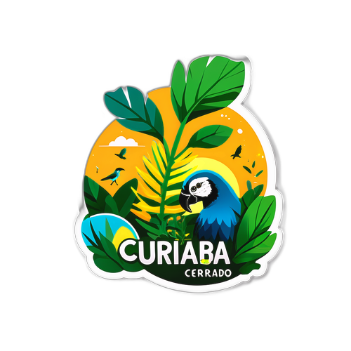 Sticker de Cuiabá: Fauna e Flora do Cerrado