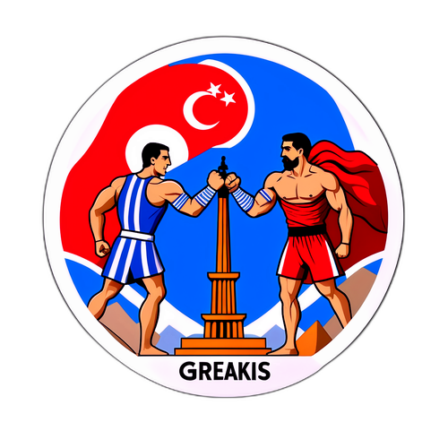 תיאור סמל הסכסוך בין יוון לטורקיה
