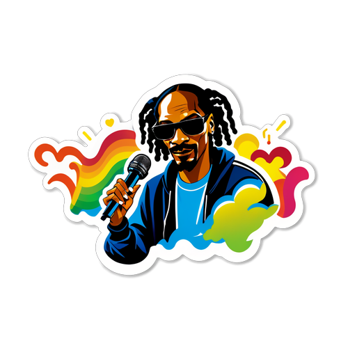 Cool Snoop Dogg Zene Sticker