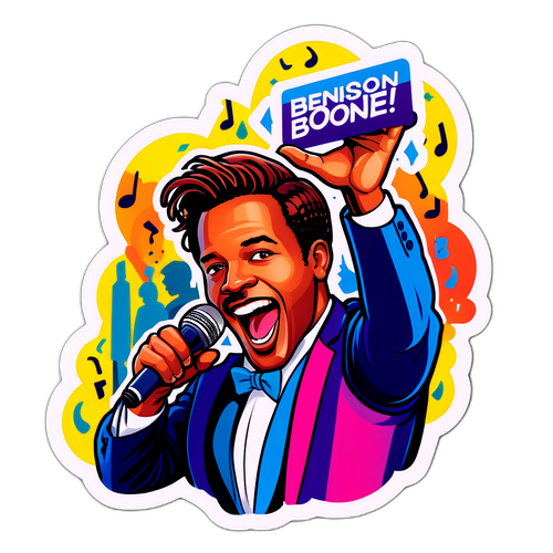 Vibrant Sticker av Benson Boone