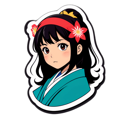 ファッショナブルなクミコのシルエット