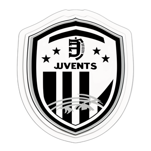 Kibandiko cha Retro cha Juventus FC
