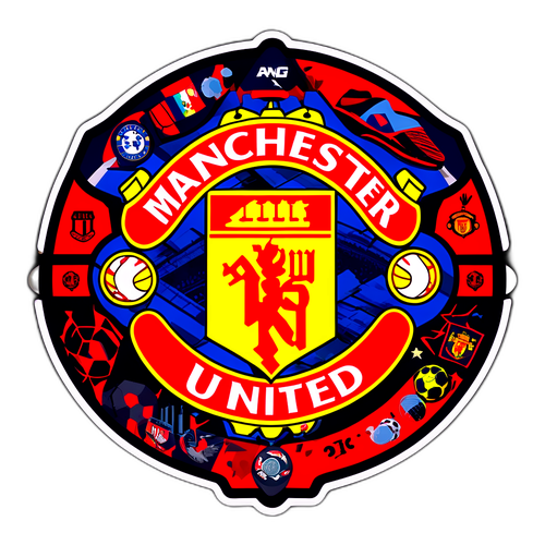 Σχέδιο Αυτοκόλλητου με το Λογότυπο της Manchester United