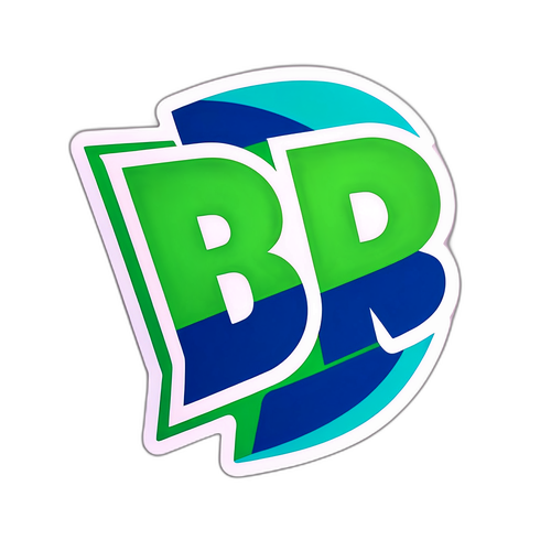 बीपी आधुनिक लोगो स्टिकर