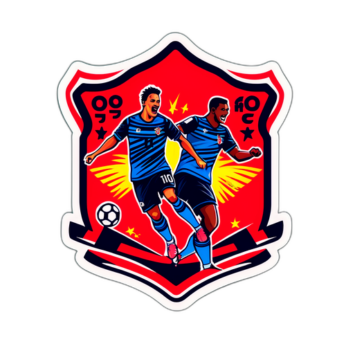 Un'illustrazione competitiva di una partita di calcio