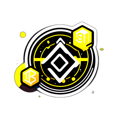 Binance Kripto Evreni Sticker Tasarımı