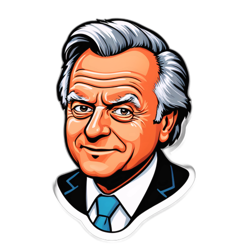 Sticker van Geert Van Rampelberg in een komische stijl