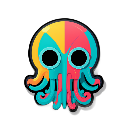 Design minimalist cu un simbol iconic din Squid Game