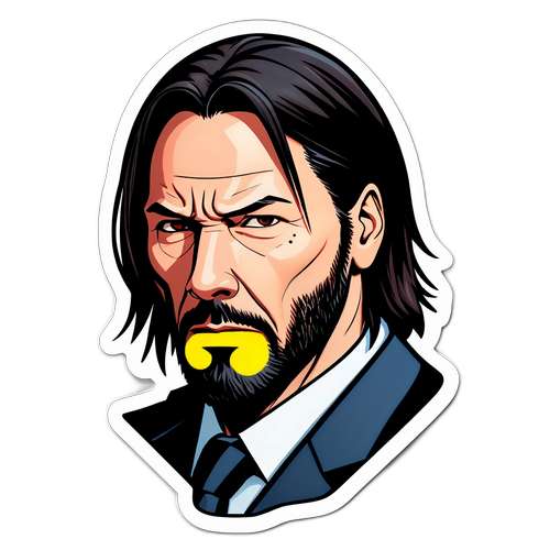 John Wick w stylu komiksowym