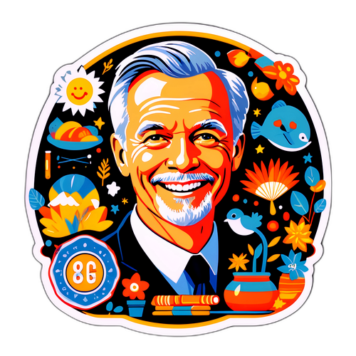 Fröhliches und nostalgisches Porträt von Lennart Karl