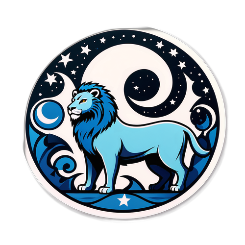 Sticker do Leão Estilizado