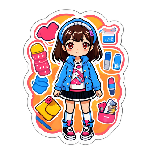 スケッチスタイルのファッションデザイン