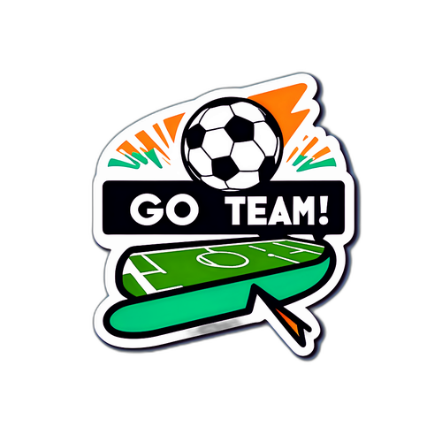 팀을 응원하자 스티커 디자인