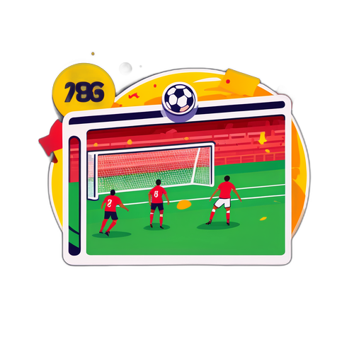 Sticker cu scor live de fotbal