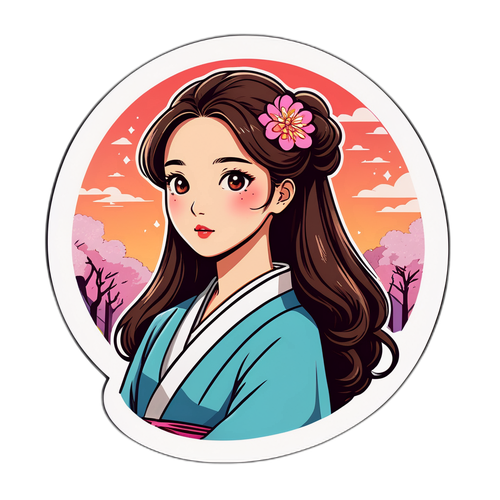 ロマンティックな韓国ドラマ風のキャラクター