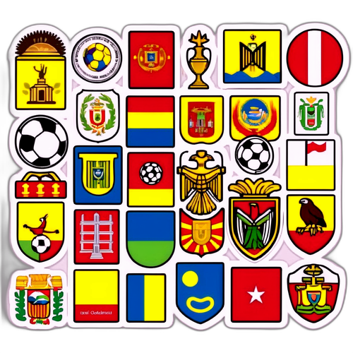 Biểu tượng văn hóa Colombia và Peru trong chủ đề bóng đá