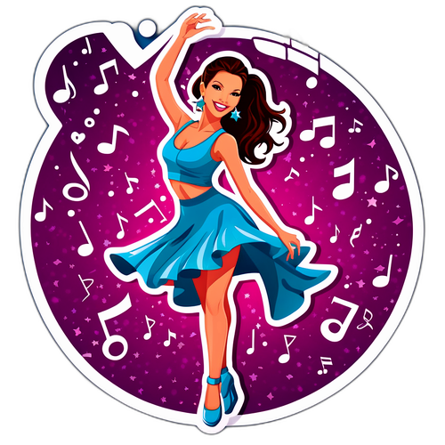 Playful Dancing Star Sticker