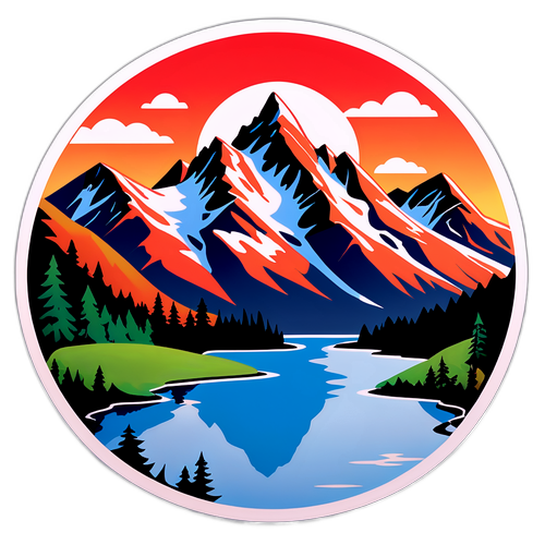 İsviçre'nin Doğal Güzelliklerini Yansıtan Sticker