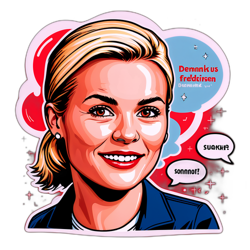 Illustrer Mette Frederiksen engageret med unge