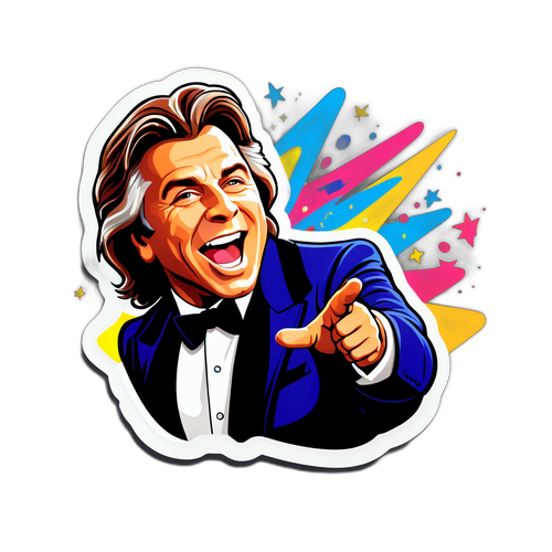 Portrait dynamique de Roberto Alagna en action sur scène