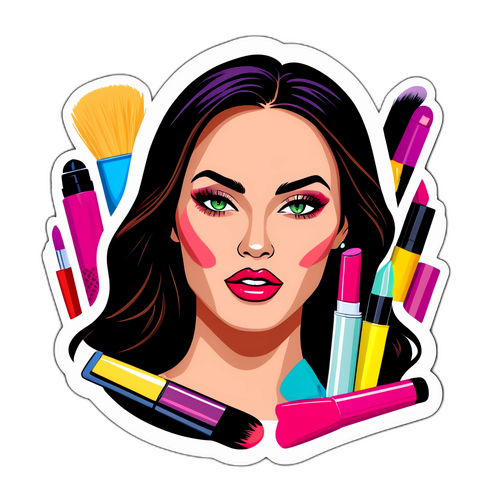 Adesivo Glamour di Megan Fox