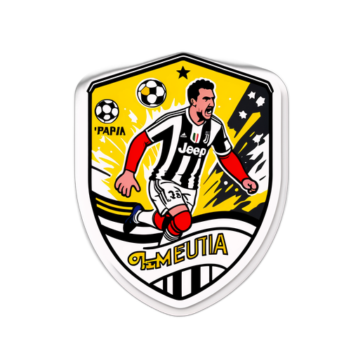 Reka Bentuk Sticker Eksplosif Juventus vs Parma