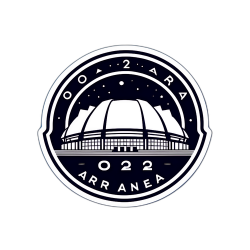 Minimalistní design s logem O2 Areny