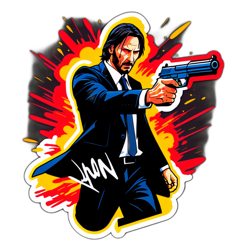 Dynamic Action Sticker z Johnem Wickiem