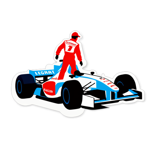 Legendarische Racer: Michael Schumacher Sticker