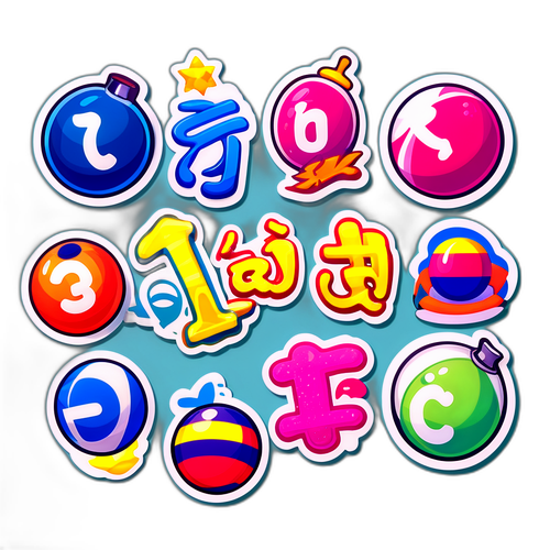 สติ๊กเกอร์ที่ใช้พยัญชนะไทยในรูปแบบสนุกสนาน