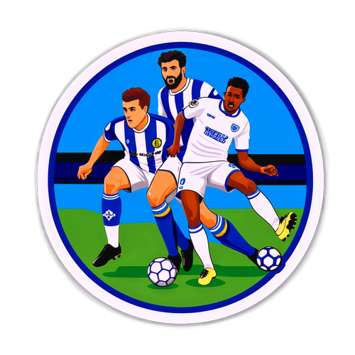 Fotbollsmatch mellan Sheffield Wednesday och Leeds