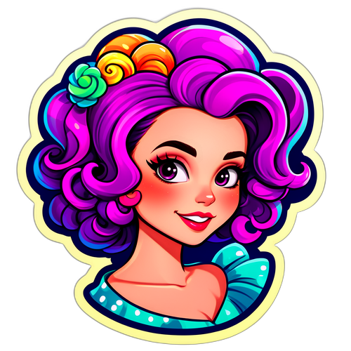 Farverig Carmen Curlers Sæson 3 Sticker