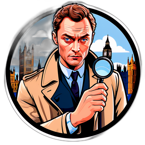 En sjarmerende illustrasjon av en klassisk detektiv