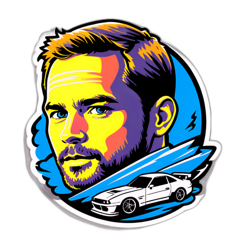 Emlékeztető autós motívum Paul Walker tiszteletére