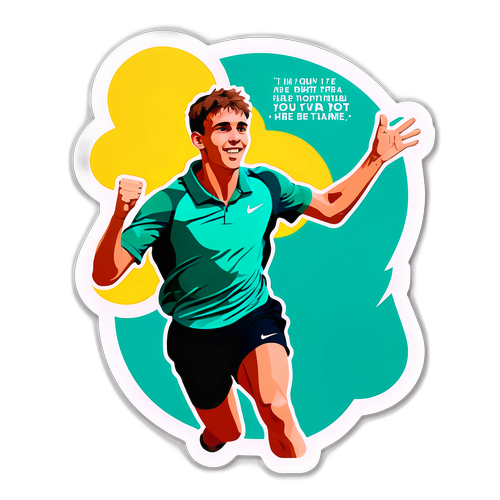 Adesivo Motivazionale di Alex de Minaur