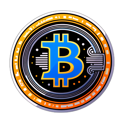 비트코인 마크 스티커 디자인
