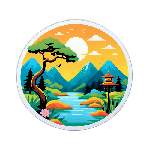 Ilustrasi Alam Damai