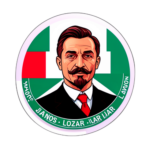 János Lázár idézetek a magyar zászló motívumával