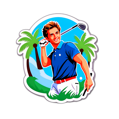 Golf sticker med Luke Littler