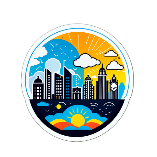 हैदराबाद का मौसम पूर्वानुमान स्टिकर