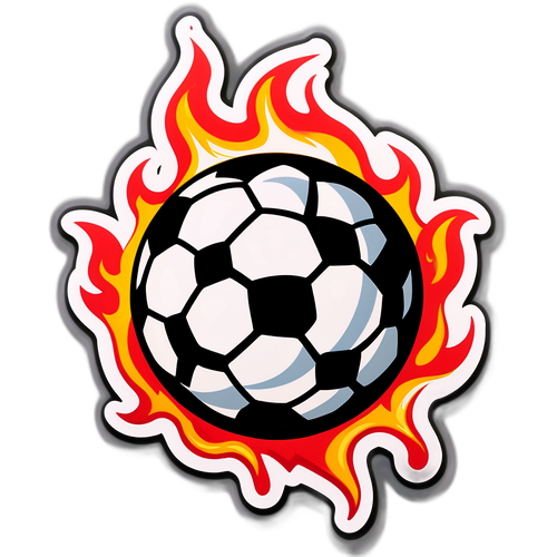 Stiker Bola Sepak Berapi