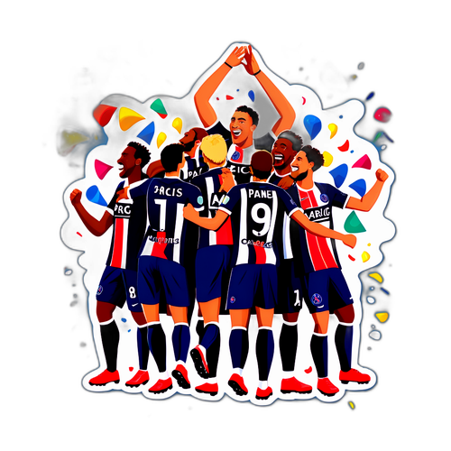 החגיגה של PSG אחרי הגול