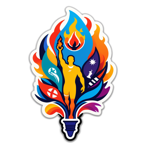 Shocking Olympic Torch Design: Can You Believe These Colorful Flames?