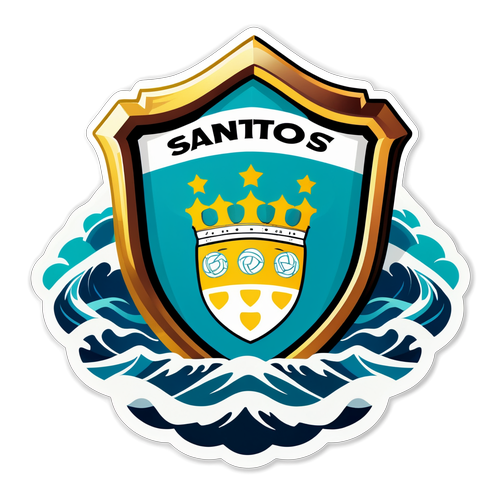 Ilustração do Escudo do Santos Football Club