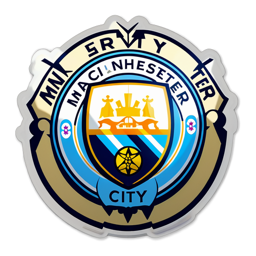 Sticker, der fejrer Manchester City