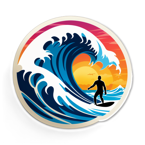 Sumabay sa Alon ng Kalayaan: Sticker ng Surfing Olympics na Magdadala sa iyo sa Pawikang Pagsasaya!