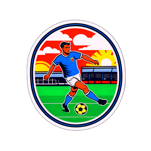 Stiker Nostalgia Pertandingan Bola Sepak Tradisional
