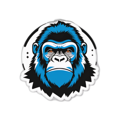 Stylizovaný design "Gorilla of Finance"