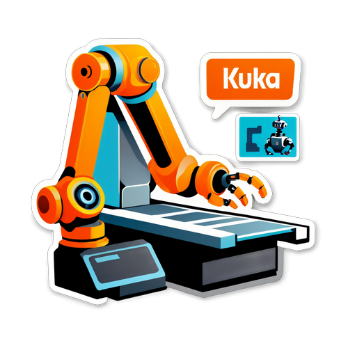 Robot Kuka na montážní lince